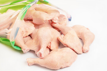 Raw chicken fillet meat without skin without bone, for cooking.Fresh chicken fillet on line board.
