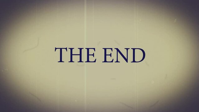 The end old 8mm film deffect reel