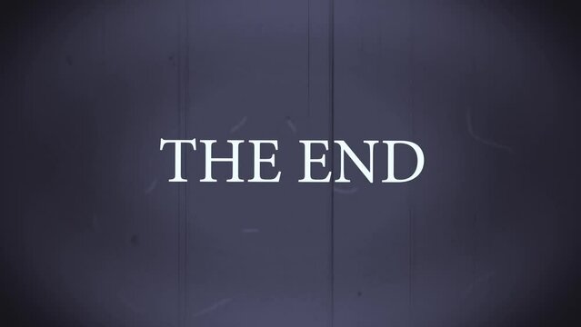 The end old 8mm film deffect reel