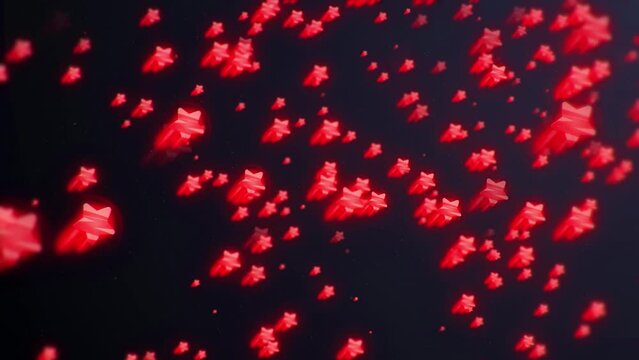 Red shine Stars Background, 4K Resolution, Abstract, Backgrounds