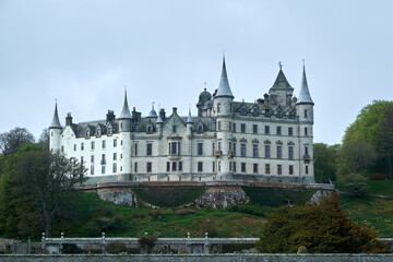 Fototapeta na wymiar Beautiful Dunrobin castle in Scotland