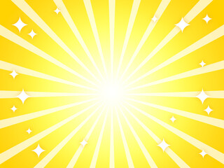 集中線　放射　背景　キラキラ　黄