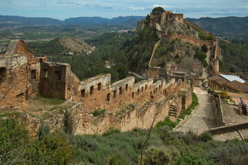 Castle Castell de Xativa,Xativa,Province Valencia,Spain,Europe
