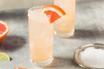 Cold Refreshing Tequila Paloma Cocktail
