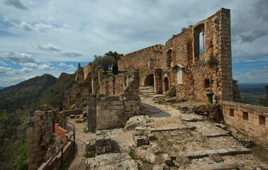 Fototapeta na wymiar Castle Castell de Xativa,Xativa,Province Valencia,Spain,Europe 