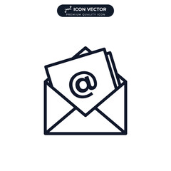 email icon symbol template for graphic and web design collection logo vector illustration