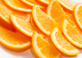 Orange slices macro