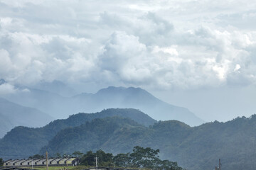 Cloudscape in Alishan mountain.
