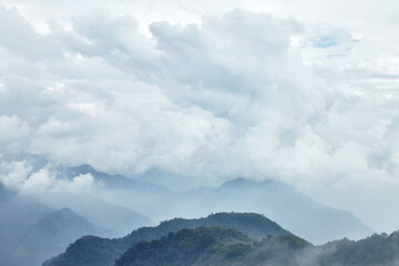 Cloudscape in Alishan mountain.