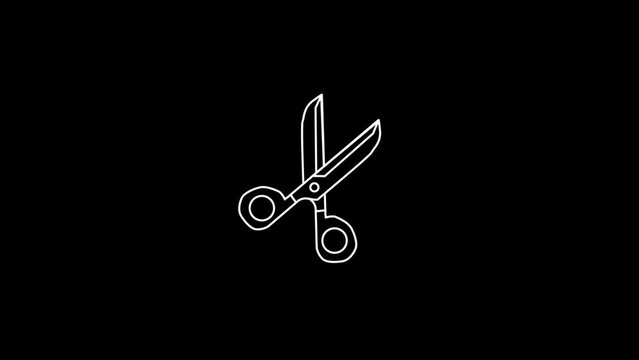 animated school icon on alpha channel