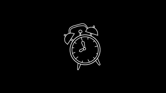 animated school icon on alpha channel