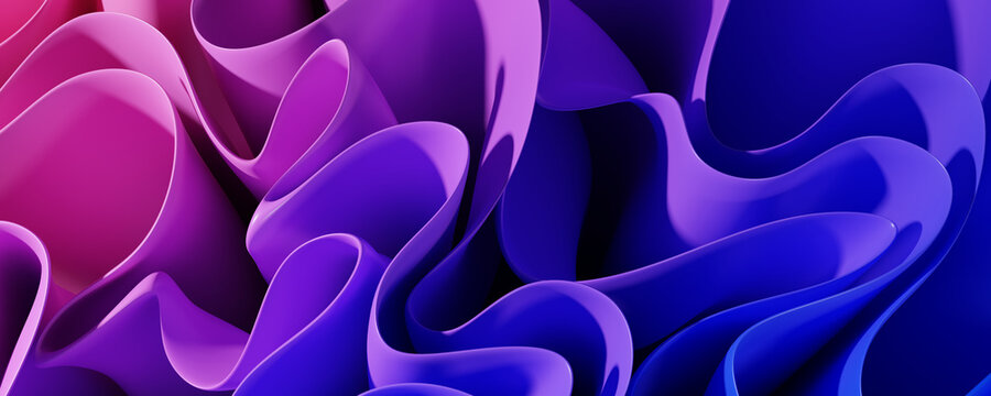 abstract background with pink and purple curves