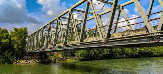 Fototapeta premium old bridge over river