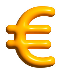 Euro Currency 3D symbol, Money EUR sign