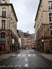 Fototapeta na wymiar Straße in Rennes (FR)