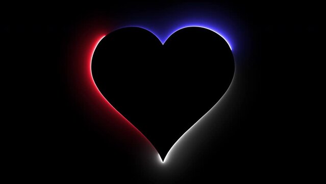 I love France animation with tricolor heart.Love France.