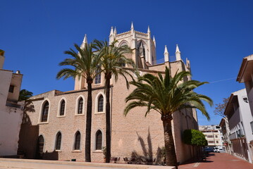 Fototapeta na wymiar Ausblick auf die Kirche von Benissa 
