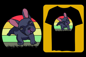 Dogs retro t shirt design,  Dog Typography, Tshirt design, vector art, layered Eps 10