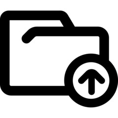 Obraz premium upload folder icon