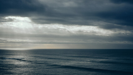 storm clouds over the sea
