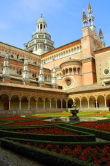 Obraz premium A visit in the monastery of Pavia, Italy