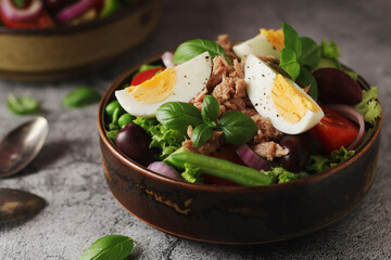 Nicoise salad - traditional French dish