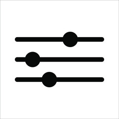 Vector adjustment button icon, on a white background.