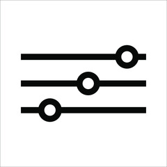 Vector adjustment button icon, on a white background.