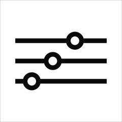 Vector adjustment button icon, on a white background.