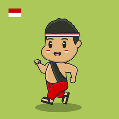 pancasila day independence day august flag cartoon indonesia kartini garuda silhouette avatar flat