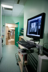 Radiology department medical imaging in a hospital.
