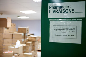Deliveries of drugs and medical equipment for the hospital pharmacy.