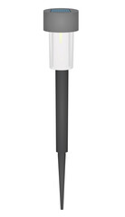 Solar panel ground light. vector illustration