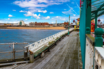 Blackpool Pier in schlechtem Zustand