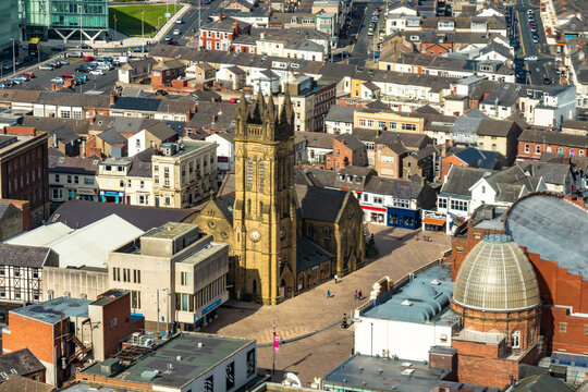 Blackpool Kirche Luftbild