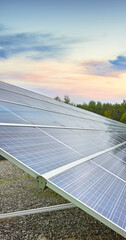 Sun energy. Solar Power Station in Denmark.
