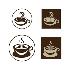 Coffee cup Logo Template icon design vector 