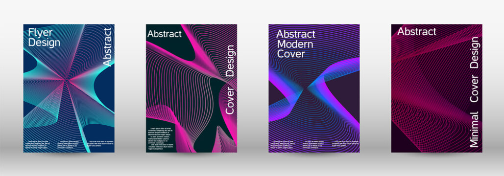 Creative backgrounds from abstract lines to create a fashionable abstract cover