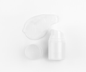 white plastic bottle with liquid