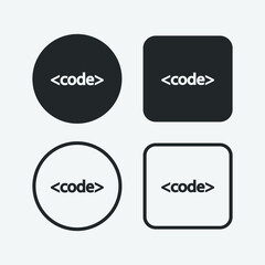 Programming_language vector icon illustration sign