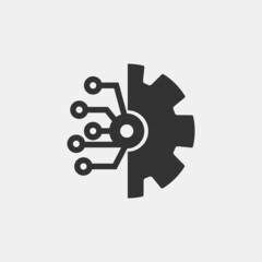 Technology vector icon illustration sign