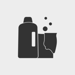Cleaning_equipment vector icon illustration sign