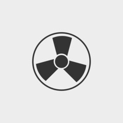 Nuclear vector icon illustration sign