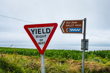 yield right of way - wild atlantic way
