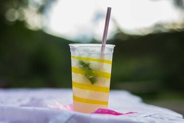 cocktail on the table