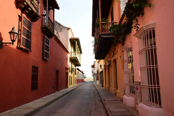 narrow street in the town