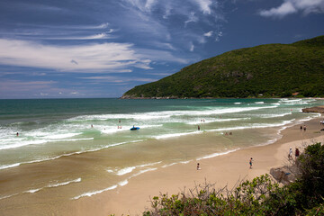 Obraz premium Matadeiro beach in Florianopolis during summer