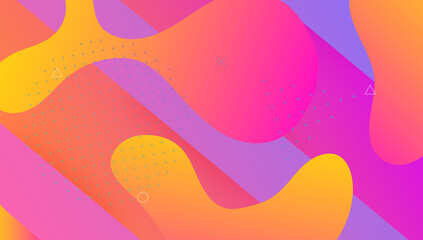 Digital Flyer. Abstract Cover. Wavy Landing Page. Spectrum Geometry. Mobile Page. Blue Graphic Shape. Color Futuristic Design. Modern Pattern. Violet Digital Flyer