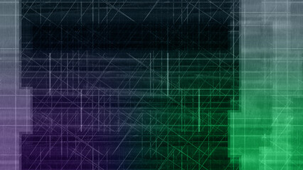 Abstract glitch art block pattern background image.