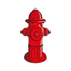 Fototapeta premium hydrant vector illustration. firefighter equipment sign and symbol.